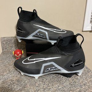 Nike Alpha Menace Elite 3 Flyknit Black‎ Football Cleats CT6648-001 Mens Size 15